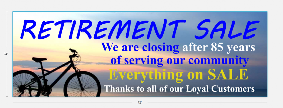 Retirement Sale